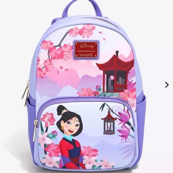 Loungefly Handbags - Loungefly Disney Mulan Magnolia Flowers Mini Backpack - BoxLunch Exclusive